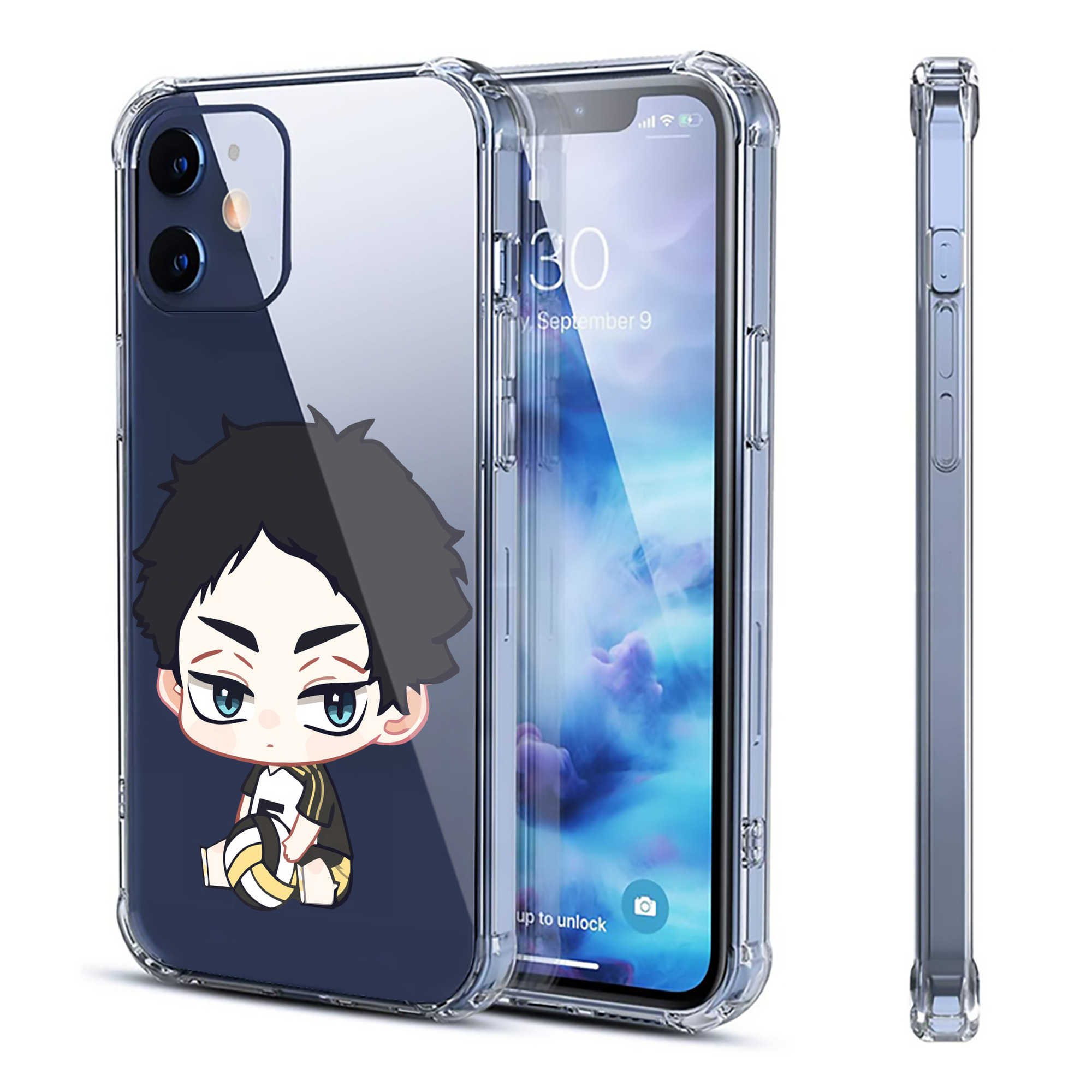 （画像用） ハイキュー!! Haikyu!! 【iPhone 12シリーズ対応】透明スマホケース（クリアソフトケース）